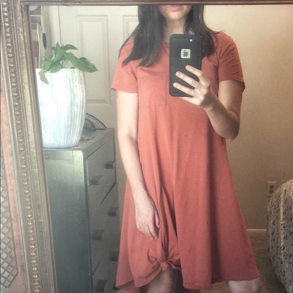 Burnt Orange LulaRoe Carly Dress Casual